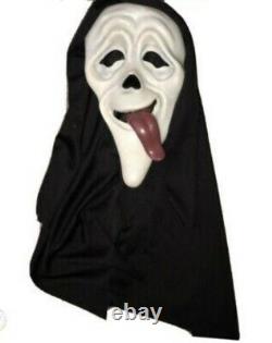 Rare Enfant Vintage Wassup! Scream Tongue Out Ghostface Masque Pâques Illimité Htf