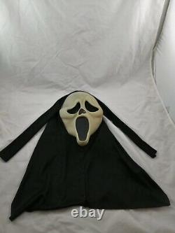 Rare Monde Amusant Visages Peureux Scream Ghostface Mask Glows Dans Le Noir Vtg 90's