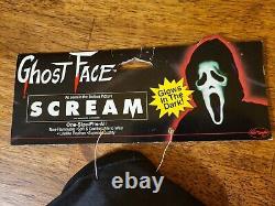 Rare New Vintage Scream Ghostface Masque Pâques Unlimited Fun World 1997 Cardé