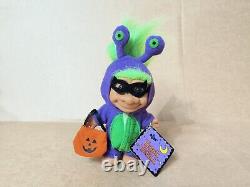 Rare Nouveau Vintage Russ Halloween Purple Alien Troll 5 Purple People Eater Avec Étiquettes