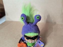 Rare Nouveau Vintage Russ Halloween Purple Alien Troll 5 Purple People Eater Avec Étiquettes