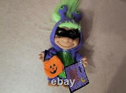 Rare Nouveau Vintage Russ Halloween Purple Alien Troll 5 Purple People Eater Avec Étiquettes