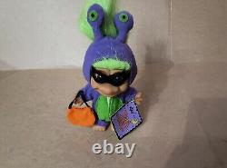 Rare Nouveau Vintage Russ Halloween Purple Alien Troll 5 Purple People Eater Avec Étiquettes