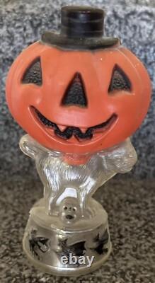 Rare Rosen Vintage Halloween Banque en Plastique Moldé par Soufflage