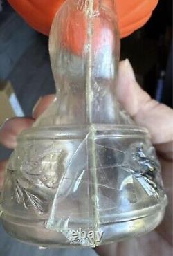 Rare Rosen Vintage Halloween Banque en Plastique Moldé par Soufflage
