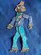 Rare Vintage 1960 Beistle Die Cut 2 Side Jointed Articulated Halloween Scarecrow<br/><br/>scarecrow D'halloween Articulé Rare Et Vintage Beistle De 1960