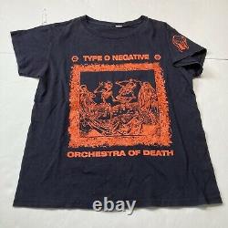 Rare Vintage 1990s Orange Halloween Type O Négatif Orchestre De La Mort Band