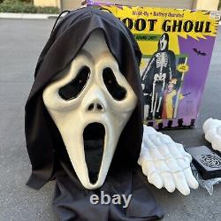 Rare Vintage 1996 Fun World 6ft Ghoul Décoration D'halloween Led Scream Ghostface
