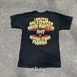 Rare Vintage 1997 Halloween Horror Nights Eye Grabber T-shirt Faded 90s