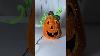 Rare Vintage 2002 Avon Exclusif Citrouille D'halloween Lumineuse En Fibre Optique