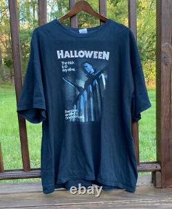 Rare Vintage 2xl Halloween Film Promo T-shirt Michael Myers