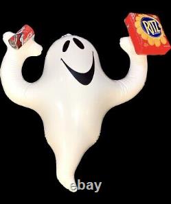 Rare Vintage 90's Inflammable Halloween Ghost Ritz & Coke Store Display! Promo