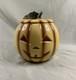 Rare Vintage Abingdon Usa 674 Citrouille Jack-o-lantern Pot à Biscuits Excellent