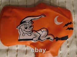 Rare Vintage Alvimar Fabriqué aux États-Unis Spooky Gonflable Orange Halloween Hache