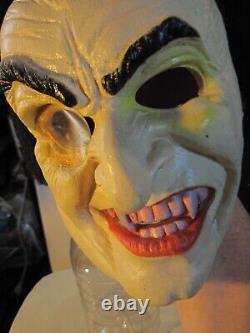 Rare Vintage Cesar Joker Dracula Halloween Vinyl Masque W /insert France Vampire