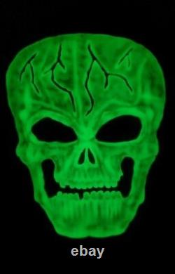 Rare Vintage Crâne Décoration Glow In The Dark