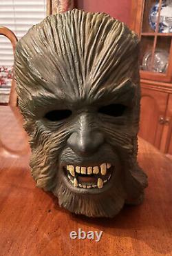 Rare Vintage Don Post Studios 1976 Wolfman Werewolf Masque D'halloween Épais 1970s