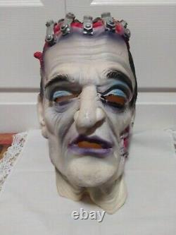 Rare Vintage Frankenstein Masque Monster Fabriqué En Allemagne Vis Scarey Dead Look