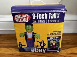 Rare Vintage Gemmy Gonflable Monstre Frankenstein Halloween Walmart S'Illumine