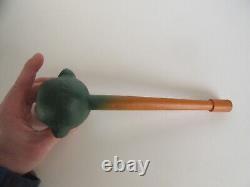 Rare Vintage Halloween German Paper Mache Horn Noisemaker, Goblin / Vampire<br/>  <br/>Translation: Rare Vintage Halloween Allemand Papier Mache Corne Noisemaker, Goblin / Vampire