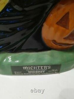 Rare Vintage Michter's Whiskey Witch Halloween Decanter Vide