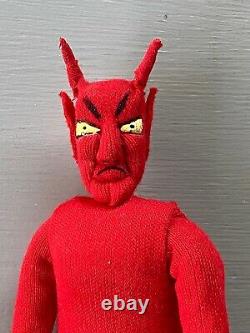 Rare Vintage Petit Red Devil Satan Halloween Figurine Jouet En Boîte Shackman Japon
