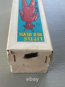 Rare Vintage Petit Red Devil Satan Halloween Figurine Jouet En Boîte Shackman Japon