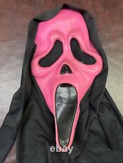 Rare Vintage Scream Ghost Masque Visage Gen 2 Rose Poly Shroud Fun World DIV