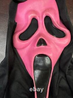 Rare Vintage Scream Ghost Masque Visage Gen 2 Rose Poly Shroud Fun World DIV
