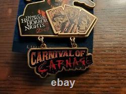 Rare Vintage Universal Studios Halloween Horror Nights Carnival Of Carnage Pin