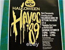 Rare Vintage Wcw Halloween Havoc 89 Régler Le Score, Flair, Sting, Lugar