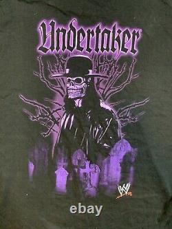 Rare Vtg Années 90 Wwf Undertaker Fear The Darkness Wrestling Shirt Wwe Ecw Wcw Mal