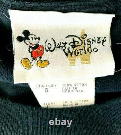 Rare Vtg L Disney World Villains T Shirt 90s Cruella De VIL Scar Chernabog Htf