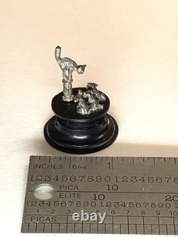 Rares miniatures vintage Dell Weston Halloween chat et chiens effrayés en argent sterling