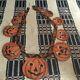 Rayons! Antique 1930s Suspension Pumpkin 62 Garland Double Face Halloween