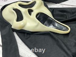 Scream Masque De Visage Fantôme-fun Monde Div-vintage Rare Glow In The Dark Halloween