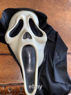Scream Masque Ghost Face Glow In The Sombre Rare Fun World Ea 90's Vintage
