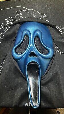 Scream Masque Visage Fantôme Mk Pâques Illimité Métallique Bleu Rare Vintage Fun World