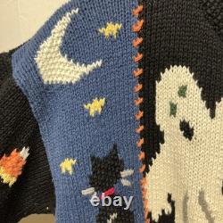 Signatures Northern Isle Rare Vintage Halloween Cardigan Tricot Épais