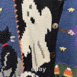 Signatures Northern Isle Rare Vintage Halloween Cardigan Tricot Épais