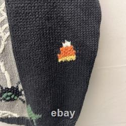 Signatures Northern Isle Rare Vintage Halloween Cardigan Tricot Épais