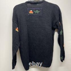 Signatures Northern Isle Rare Vintage Halloween Cardigan Tricot Épais