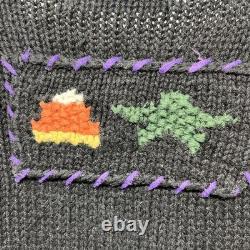 Signatures Northern Isle Rare Vintage Halloween Cardigan Tricot Épais