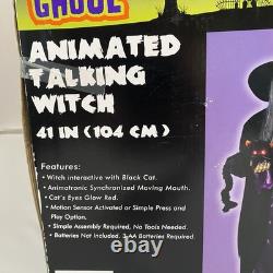 Sorcière animée vintage qui parle avec un chat noir 41 par Totally Ghoul rare