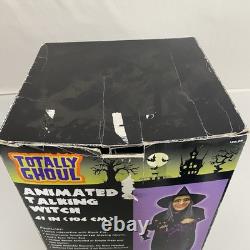 Sorcière animée vintage qui parle avec un chat noir 41 par Totally Ghoul rare