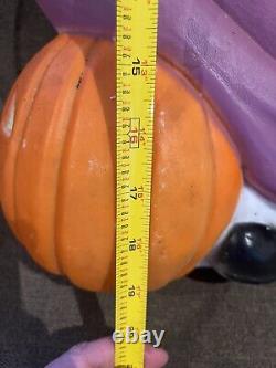Sorcière volante vintage 1992 Don Featherstone Halloween Blow Mold rare avec lumière