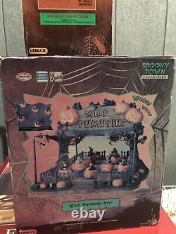 Spookytown Lemax Dr Tingles Laboratory Et Wild Pumpkin Ride (vintage And Rare)