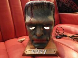 Super Rare Frankenstein Président Lampe Monstre Vintage Halloween Horror Utilisé