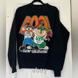 Sweatshirt Jerzees Vintage Rare des années 80 Halloween avec Bugs et Taz Taille L