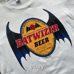 T-shirt Halloween Budweiser Batman Batwiser SUPER RARE Vintage 1989 XXL